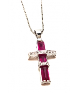 Cross whitegold κ14 'Rubin'