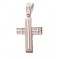 Cross Baptism whitegold K14
