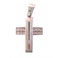 Cross Baptism whitegold K14