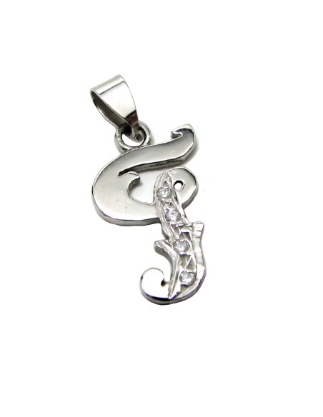Monogram Whitegold K14 ''Γ''