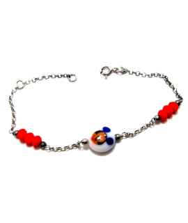 Bracelet Child Silver "Mickey"