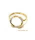 Ring gold K14 "Circle"