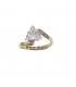 Ring gold K14 'triangle zirgon'