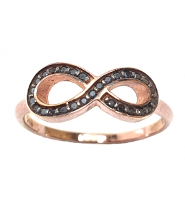 Ring rose-gold 'infinity'