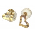 Earrings gold K14 "Hearts"