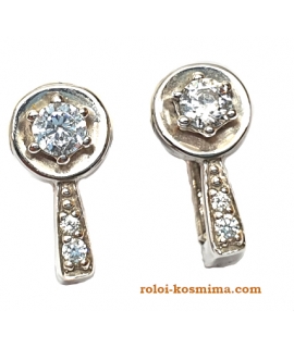 Earrings hanging Whitegold  2