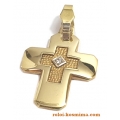 Cross Baptism gold K14 'full'