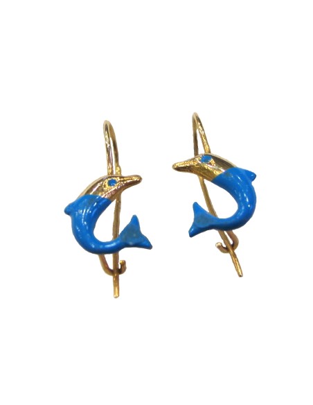 Earrings children Gold 'Dolphins'