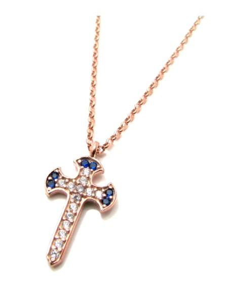ΚΟΛΙΕ ΑΣΗΜΕΝΙΟ ΣΤΑΥΡΟΣ ROSEGOLD