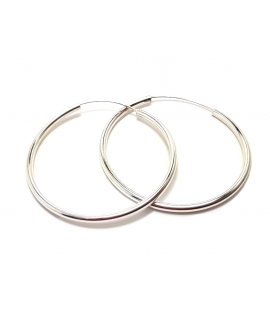 Earrings hoop Silver Classic XL