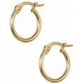 Earrings hoop gold K14