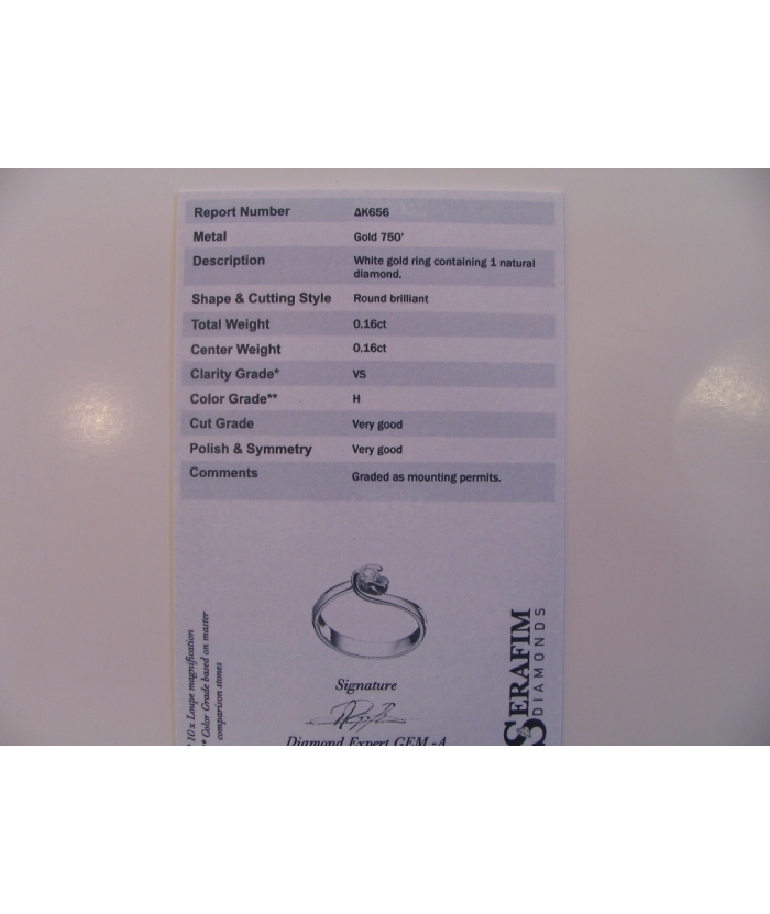 Engagement Ring K18 Diamond