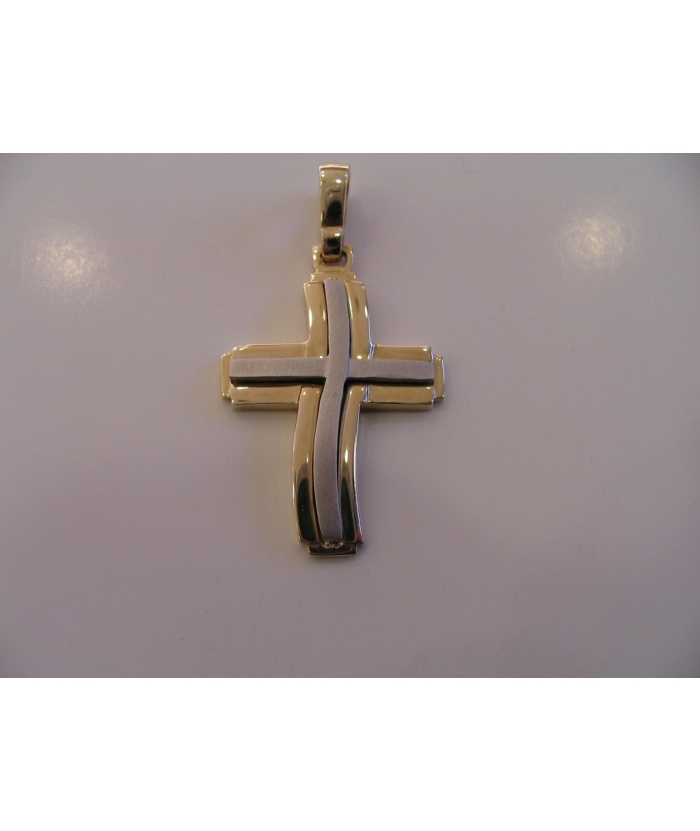 Cross Baptism gold K14