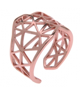 ΔΑΧΤΥΛΙΔΙ ΑΣΗΜΕΝΙΟ 'ΠΛΕΓΜΑ' Rosegold