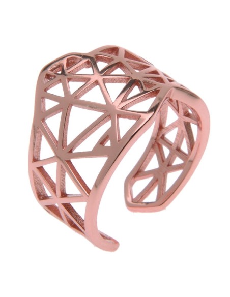 ΔΑΧΤΥΛΙΔΙ ΑΣΗΜΕΝΙΟ 'ΠΛΕΓΜΑ' Rosegold