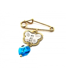 Child Pendant Gold "Butterfly+ eye"