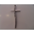 Cross whitegold K14