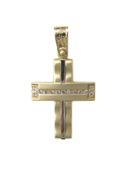 Cross Baptism gold K14