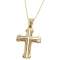 Cross Baptism gold K14