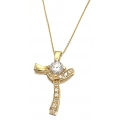 Cross Baptism gold K14