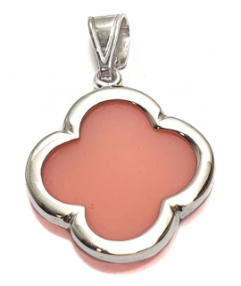 Cross whitegold 'Van Kleef' Ivory 2