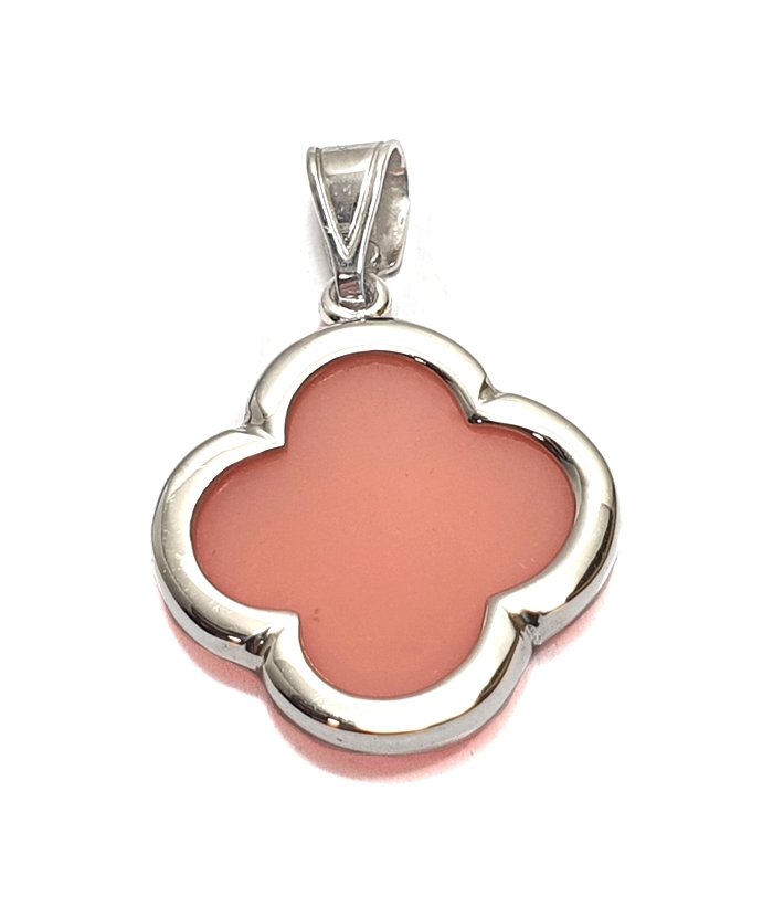 Cross whitegold 'Van Kleef' Ivory