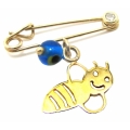 Child Pendant Gold "Bee + eye"