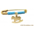 Child Pendant Gold "Horse"