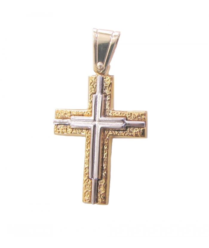 Cross Baptism gold K14