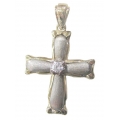 Cross Baptism gold and whitegold 'Satine'