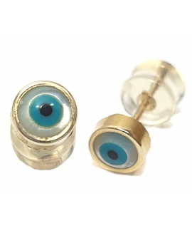 Earrings gold K14 "Eyes"
