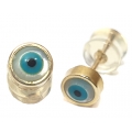 Earrings gold K14 "Eyes"
