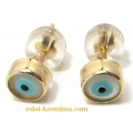 Earrings gold K14 "Eyes"