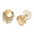 Earrings gold K14 "Crosses"