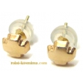 Earrings gold K14 "Crosses"