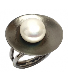 Ring Silver with Pearl
