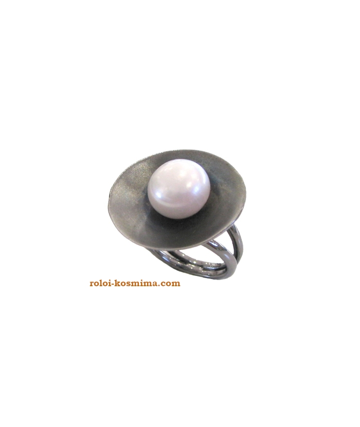 Ring Silver with Pearl