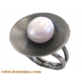 Ring Silver with Pearl