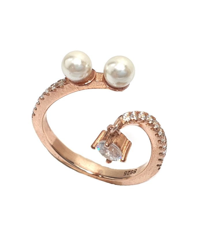 Ring Silver with Pearls