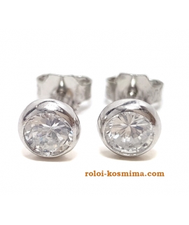 Earrings whitegold K14 2