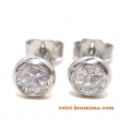 Earrings whitegold K14