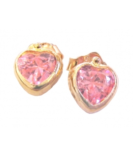 Earrings children Gold 'Hearts'