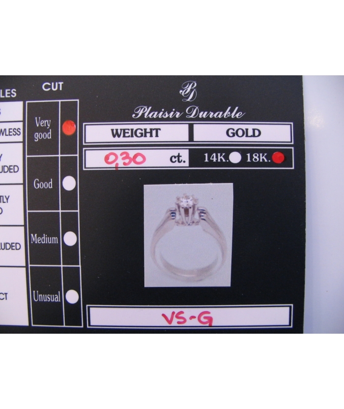 Engagement Ring K18 diamond