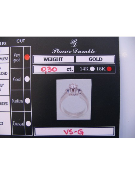 Engagement Ring K18 diamond