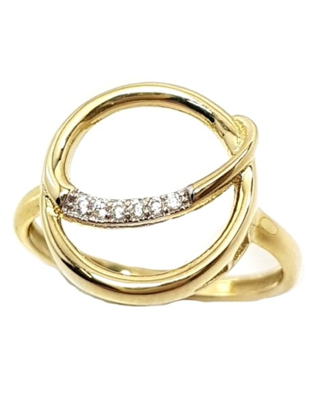 Ring gold K14 "Circle"
