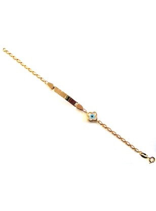 Child name Bracelet Gold 'Van Cleef' 2