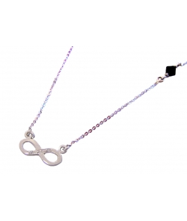 Necklace whitegold 'infinity'