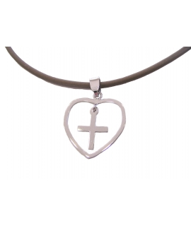 Necklace White-Gold K14 'heart'