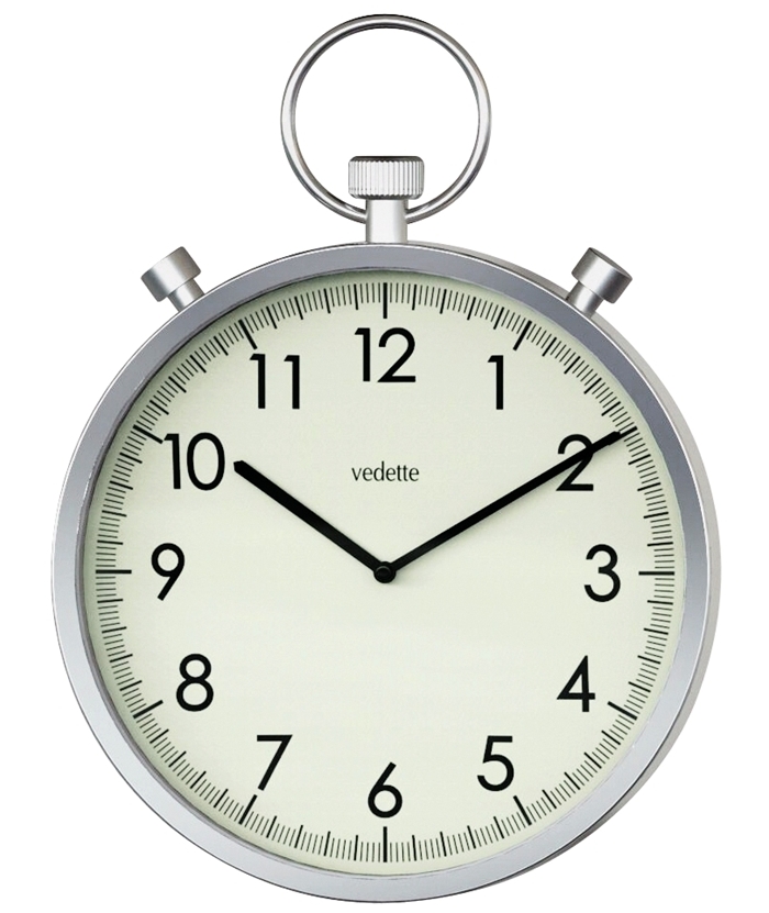 Wall Clock Vedette Aluminum