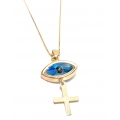 Necklace gold ''eye''